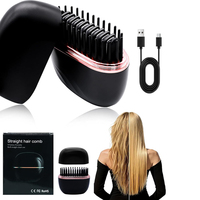 Mini lisseur de cheveux rechargeable sans fil à 3 vitesses de réglage de la température, lisseur de cheveux portable pour femmes, pour la maison et les voyages