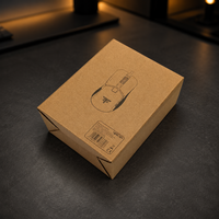 Boîte à souris en carton kraft recyclable personnalisée avec impression de logo pour accessoires électroniques, emballage cadeau de vente au détail, vente en gros