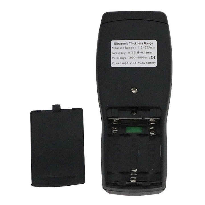 Sensor cerdas AS850 baja logam Digital tidak merusak meteran ketebalan ultrasonik rentang 1.2 ~ 225mm pengukur