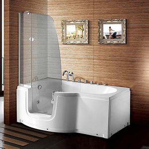 Venta al por mayor Rectángulo Acrílico Whirlpool Spa Lujo Caminar <span class=keywords><strong>en</strong></span> la bañera de hidromasaje con masaje de aire para los <span class=keywords><strong>ancianos</strong></span> discapacitados para uso <span class=keywords><strong>en</strong></span> apartamentos - Product Image 3