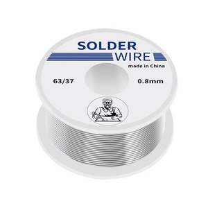 Alambre de soldadura <span class=keywords><strong>con</strong></span> núcleo de resina 100g Sn63Pb37 <span class=keywords><strong>Estaño</strong></span> 63/37 0.8mm de diámetro <span class=keywords><strong>con</strong></span> fundente CO2 para OEM/ODM personalizable - Product Image 1