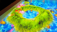 Table interactive tactile personnalisée de haute qualité pour jeux multijoueurs en intérieur, bac à sable interactif pour enfants avec projection