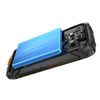Teléfono Inteligente Robusto LTE/GSM de 6.56 Pulgadas, 120Hz, 10200mAh, Android 15, 8GB, 256GB, IP68, IP69K, Resistente al Agua, para Exteriores, con Linterna, Base de Carga, Carga Rápida de 18W