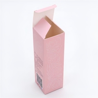Boîte en papier portable OEM imprimée avec couvercle rabattable, en matériau recyclé, pour emballage de cosmétiques et produits de beauté