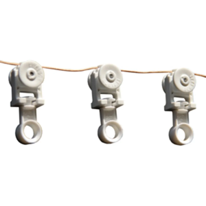 Supports de rouleaux à plis ondulés avec bouton, par rouleau de 50 m pour rail motorisé <span class=keywords><strong>Somfy</strong></span> 5,5 cm - Product Image 1