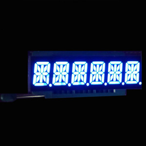 Pantalla LED Alfanumérica Azul de Alto Rendimiento de 0.4 Pulgadas, 6 Dígitos, 14 Segmentos, Houkem-60401-BB, Cátodo Común - Product Image 6
