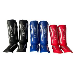 Custom kids Sanda Leg Guard da combattimento per adulti Muay Thai Taekwondo boxe allenamento parastinchi - Product Image 1
