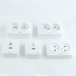 Prise murale double EU à 2 broches, 10A 220V, double prise de courant standard européenne à montage apparent - Product Image 6