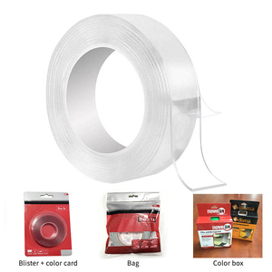 Alta qualità 30mm <span class=keywords><strong>x</strong></span> <span class=keywords><strong>3</strong></span> metri clear Household Gel Grip Sticky Double Side Grid Nano Tape nastro di montaggio heavy duty rimovibile - Product Image 5
