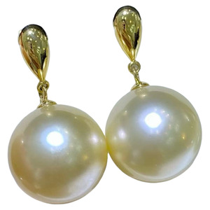 22566 Accessoires de perles DIY, clous d'oreille en argent S925 avec perles de 9-13 mm, support vide, double perle, bijoux en argent, crochet d'oreille - Product Image 4