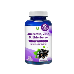 Hot Selling Quercetin Capsules With Zinc ElderBerry Dietary <b>Supplement</b> for Promote Healthy Skin and Boost Cell Growth for adult - Product Image 1