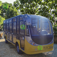 Mini-bus électrique touristique Richi China 14 places, moteur 5KW, suspension indépendante