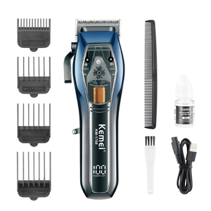 KEMEI Km-1768 Cortadora de Pelo Eléctrica de 9000 RPM, Recargable, 2500mAh, Inalámbrica, Herramienta de Salón, Máquina de Cortar Cabello, Aparato OEM CE ROHS - Product Image 4