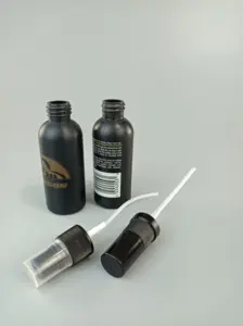 GRS Black PET/PE Liquid Spray Bottle Perfume Cosmetic Plastic Bottles With Pump Sprayer
