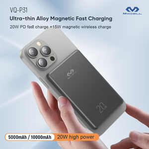 Banque d'alimentation Miccell ultra-mince en alliage d'aluminium 5000 mAh avec <span class=keywords><strong>charge</strong></span> magnétique <span class=keywords><strong>sans</strong></span> <span class=keywords><strong>fil</strong></span> PD20W, étanche et écran LED - Product Image 2