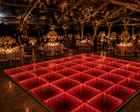 Dalles de sol interactives 3D à LED RVB, panneaux lumineux Starlit, contrôleur numérique magnétique sans fil pour extérieur, pour mariage, portables