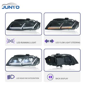 Conjunto de Faros Delanteros Automáticos Junyo para B8 Modificado, Estilo Tt, Proyector LED, Luces de Circulación Diurna, Alto Rendimiento Luminoso, Ofrece 8000 Lúmenes - Product Image 3