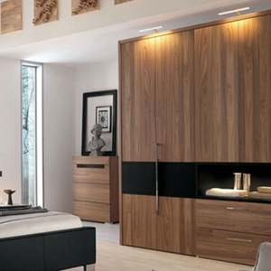 ตู้เสื้อผ้าแบบพับได้ ขยายได้ ผลิตตามสั่ง คุณภาพสูง ทันสมัย ทำจากแผ่น MR HDF สำหรับห้องนอนในอพาร์ทเมนต์และบ้านพักตากอากาศ - Product Image 5