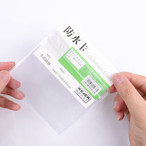 カスタムソフトプラスチック<span class=keywords><strong>ID</strong></span>カードホルダーは、ジッパー付きのDiyカラフルな4x3ハードプラスチックレコードカードプロテクターを受け入れます - Product Image 4