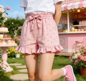 กางเกงผ้าฝ้ายสามส่วน - Product Image 1