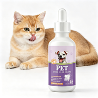 Gouttes en gros avec lécithine et chlorophylle pour l'hygiène buccale des chats