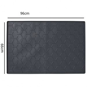 Eco Friendly Rectangular Non slip Silicone <b>Pet</b> <b>Mat</b> with Solid Pattern Hand Wash 250g for All Seasons Dogs Cats Pad Dish - Product Image 1