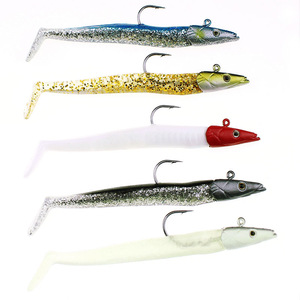 Señuelo blando artificial de 11 cm y 22 g con cabeza de plomo hundible y anzuelo simple para pesca de lubina en lagos y estanques - Product Image 1