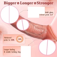 Vibrant App Télécommande Préservatifs Pénis Cock Sleeve Vibrateur Adulte Mâle Sex Toy pour Hommes Couple