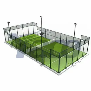 Padel Turf olahraga aplikasi standar Cancha de padel lapangan rumput buatan panorama