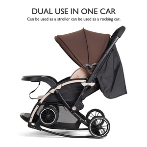 Nouveau <span class=keywords><strong>3</strong></span> en 1 Poussette pour bébé de haute qualité Poussette pour enfants portable et pliable réglable Poussette multifonction Siège pour bébé - Product Image 4