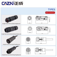 Connecteur étanche en plastique ALTW IP67/IP68 pour l'automatisation industrielle, prise à baïonnette résistante aux UV, 2 3 4 5 6 7 8 10 12 broches
