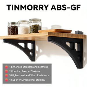 Filamento TINMORRY ABS-GF de 1.75mm, Reforzado con 10% de Fibra de Vidrio, Alta Rigidez y Resistencia a Impactos, 1KG/bobina, Negro - Product Image 2
