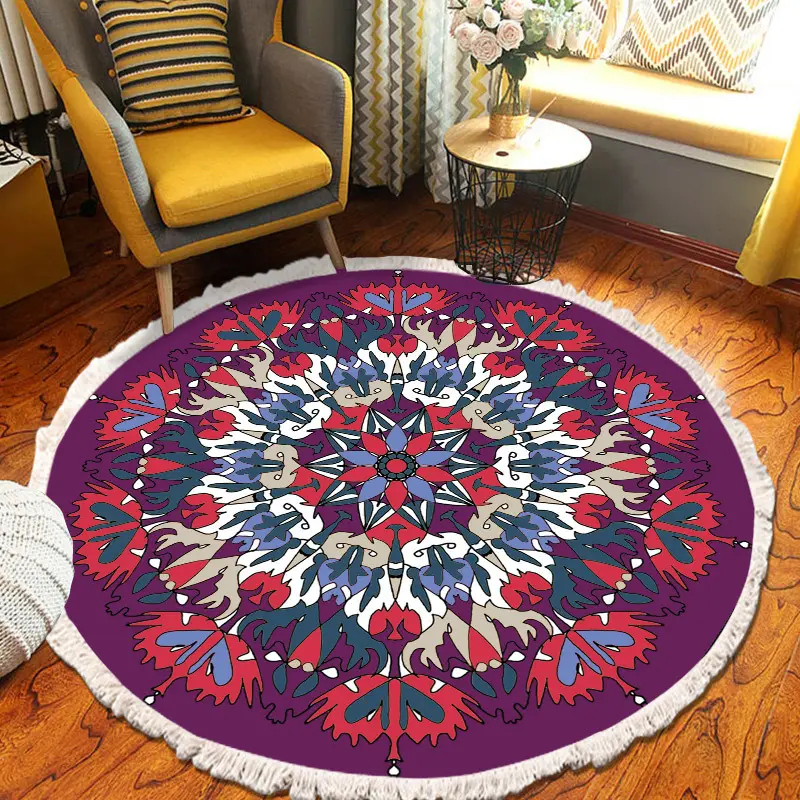 Custom Luxury Carpets And Rugs Living Room Moroccan Indian Round Rug
