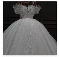 Robe de mariée de luxe personnalisée de haute qualité avec cristaux étincelants, coupe princesse, Vestidos De Novia Princesa