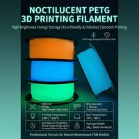 Filament PETG Luminescent dans le Noir, Luminescence Longue Durée, Faible Odeur, Sûr et Écologique pour Imprimante FDM