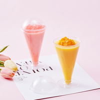 Mingyu nouveau design réutilisable PS plastique verres à vin et champagne tige-attaché et incassable