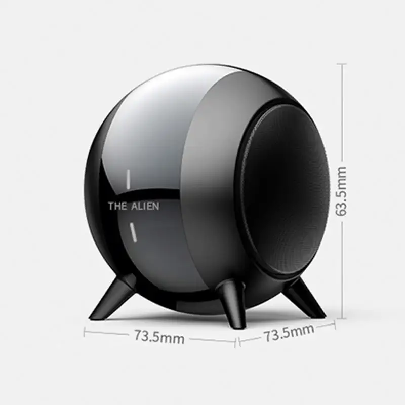 Vente directe d'usine de petit canon en acier haut-parleur sans fil subwoofer la qualité sonore est très bonne, cavité sonore en acier lourd