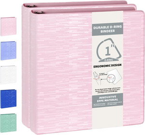 A4 thư Kích thước văn phòng trường PP giấy biểu tượng tùy chỉnh 1 inch tài liệu tổ chức chủ thư mục tập tin 3 vòng chất kết dính với túi rõ ràng - Product Image 1