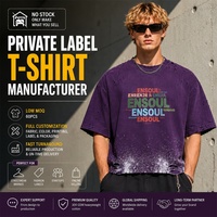 T-shirt personnalisé pour homme, 300 GSM, poids lourd, effet vieilli |   T-shirt vintage déchiré coupe courte et ample |   T-shirt graphique effet éclaboussures de peinture et délavé à l'acide