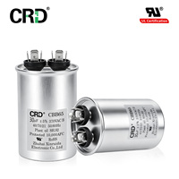 Condensateur de démarrage moteur CRD CBB65 30uF 370VAC auto-réparateur en film PP métallisé pour climatiseur, 10 000 AFC, boîtier en aluminium