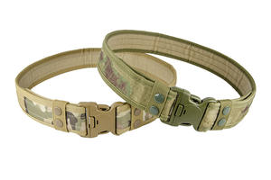 เข็มขัดยุทธวิธีผ้าไนลอนสำหรับ600D ทุกเพศอุปกรณ์รักษาความปลอดภัยแบบปรับได้สวมใส่สบายผ้าแคนวาสรูปทหารออกซ์ฟอร์ด - Product Image 4