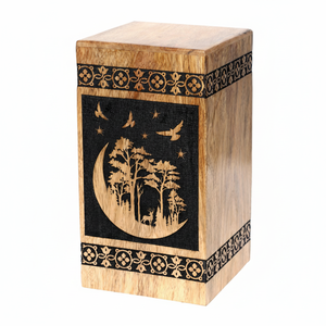 Urna Funeraria Humana de Madera Natural Hecha a Mano |   Proveedor Mayorista - Product Image 1