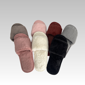 Pantuflas Abiertas para Mujer Pantuflas Gruesas de Invierno para Mujer y Hombre. Pantuflas de Felpa para Mujer. - Product Image 6