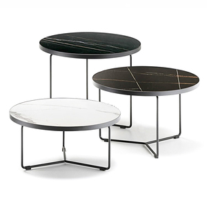 Marmorplatte Metall beine Nordic Design Round Nesting <span class=keywords><strong>Center</strong></span> Tisch Couch tische - Product Image 1