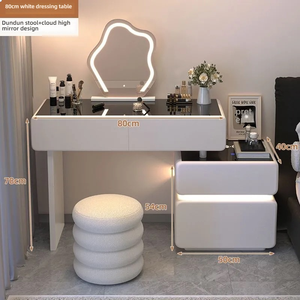 Fournisseur en gros de commodes modernes intelligentes, meubles de <span class=keywords><strong>chambre</strong></span> à coucher, <span class=keywords><strong>bureau</strong></span> de maquillage avec miroir éclairé multi-modes, table de toilette - Product Image 3