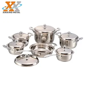 Wholesale 12 Pieces Kitchenware Non Stick Pots And Pans Set Stainless Steel Cookware Sets