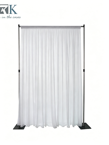 Good Quality Adjustable Pipe and Drape <b>Backdrop</b> <b>Stand</b> for Wedding Event Parties Hotel Decor - Product Image 1