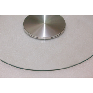 Plateau tournant Lazy Susan en <span class=keywords><strong>verre</strong></span> <span class=keywords><strong>trempé</strong></span> <span class=keywords><strong>pour</strong></span> <span class=keywords><strong>table</strong></span> à manger Grand plateau rotatif à 360 ° Plateau de service transparent en <span class=keywords><strong>verre</strong></span> - Product Image 4
