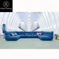 Canapé modulaire en tissu de luxe de conception italienne pour salon, canapé sectionnel pour appartement, villa, meubles de loisirs