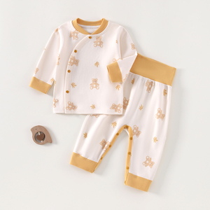 Set di Abbigliamento Casual Primaverile <span class=keywords><strong>per</strong></span> Neonati Unisex, 2 Pezzi in Cotone con Stampa Cartoon, Pantaloni Traspiranti e Maglietta a Maniche Lunghe - Product Image 2